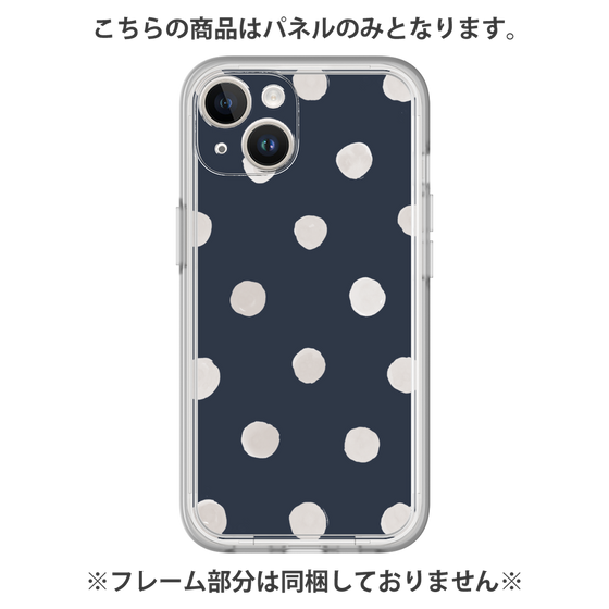 Premium Panel［ Watercolor Dots Retro Color - Navy ］