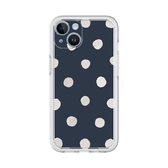 Premium Panel［ Watercolor Dots Retro Color - Navy ］
