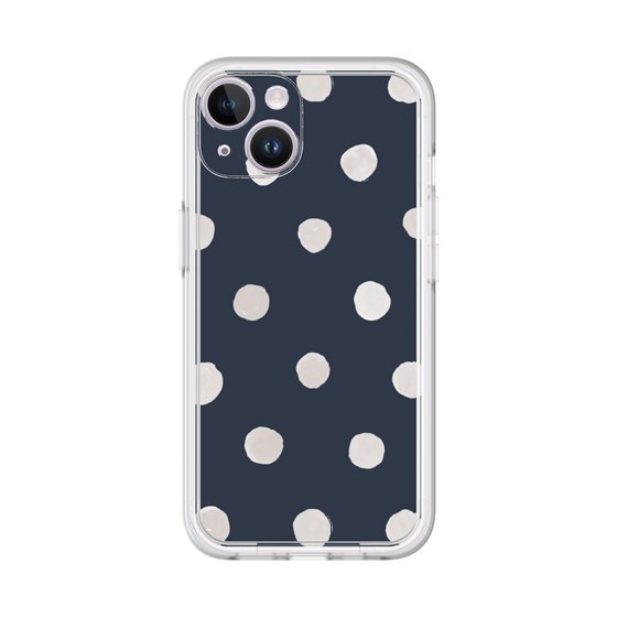 Premium Panel［ Watercolor Dots Retro Color - Navy ］