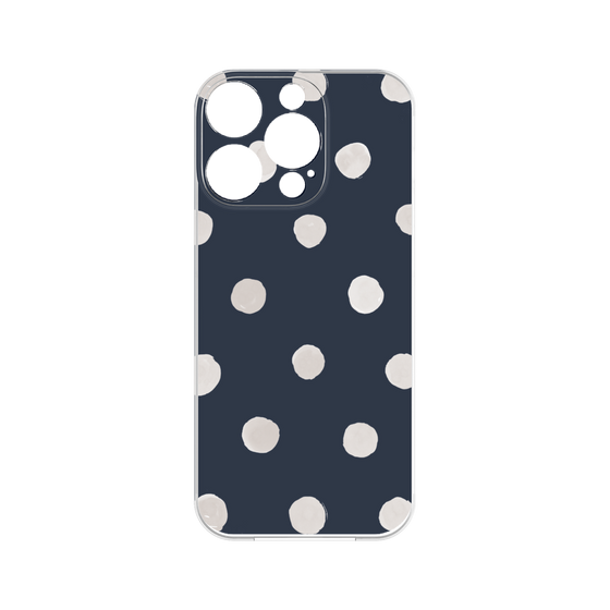 Premium Panel［ Watercolor Dots Retro Color - Navy ］