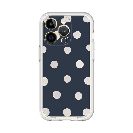 Premium Panel［ Watercolor Dots Retro Color - Navy ］