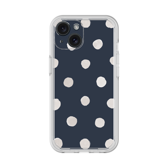 Premium Panel［ Watercolor Dots Retro Color - Navy ］
