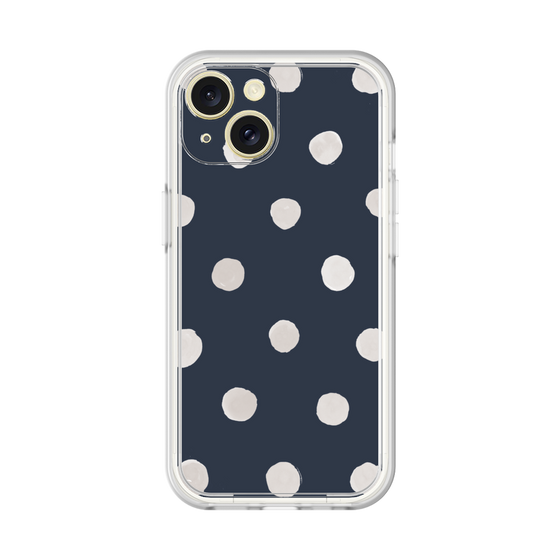 Premium Panel［ Watercolor Dots Retro Color - Navy ］