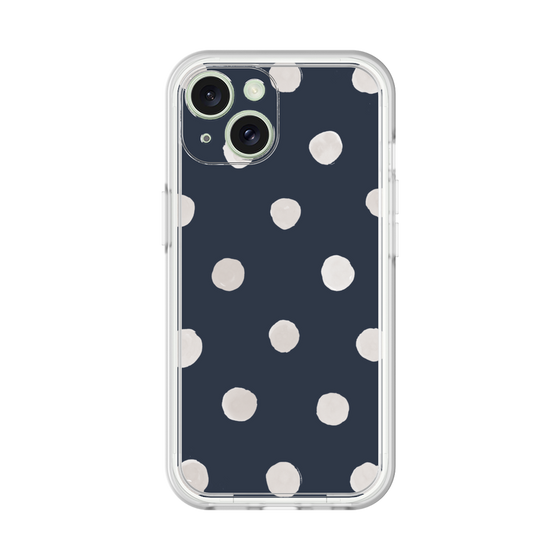 Premium Panel［ Watercolor Dots Retro Color - Navy ］
