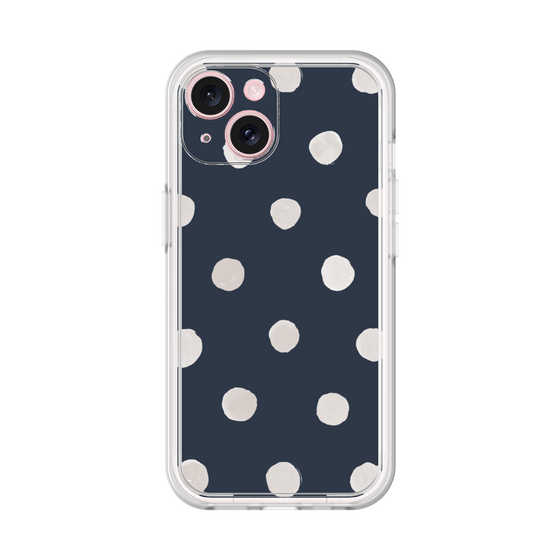 Premium Panel［ Watercolor Dots Retro Color - Navy ］