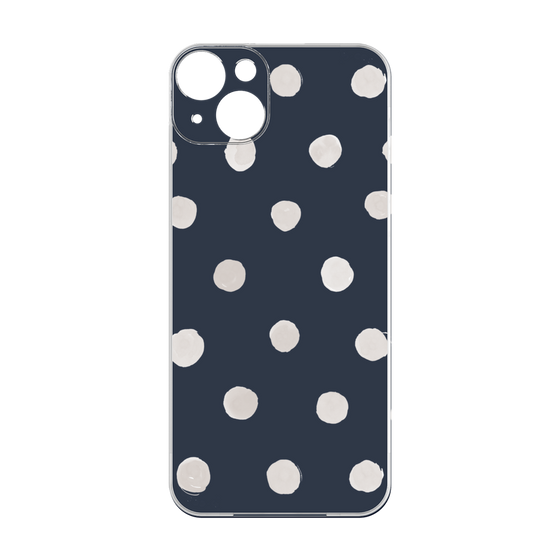 Premium Panel［ Watercolor Dots Retro Color - Navy ］