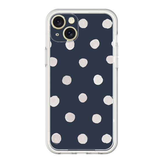 Premium Panel［ Watercolor Dots Retro Color - Navy ］