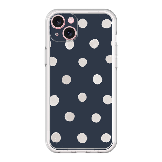 Premium Panel［ Watercolor Dots Retro Color - Navy ］