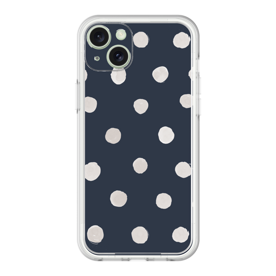 Premium Panel［ Watercolor Dots Retro Color - Navy ］