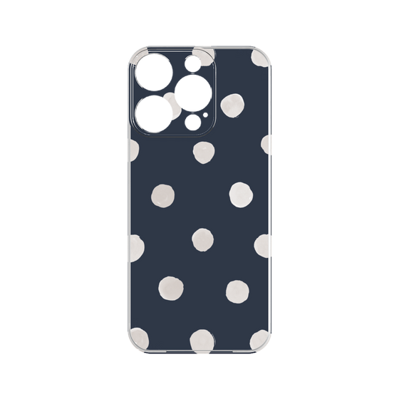 Premium Panel［ Watercolor Dots Retro Color - Navy ］