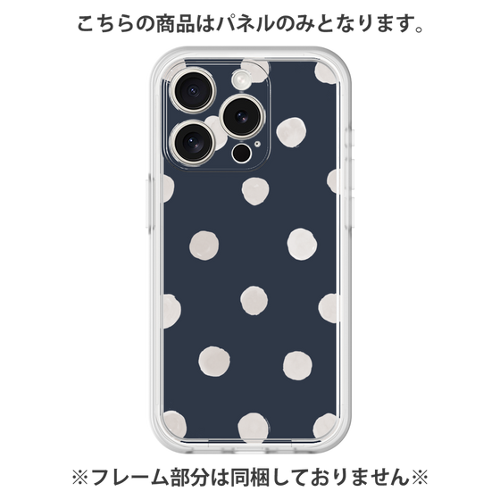Premium Panel［ Watercolor Dots Retro Color - Navy ］