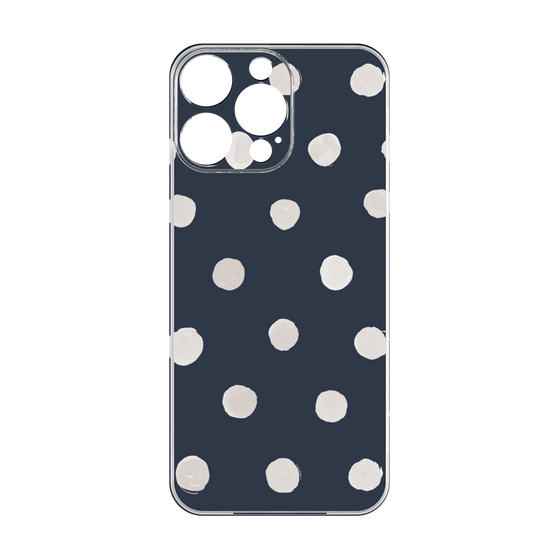 Premium Panel［ Watercolor Dots Retro Color - Navy ］