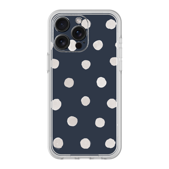 Premium Panel［ Watercolor Dots Retro Color - Navy ］