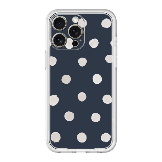 Premium Panel［ Watercolor Dots Retro Color - Navy ］