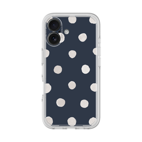 Premium Panel［ Watercolor Dots Retro Color - Navy ］