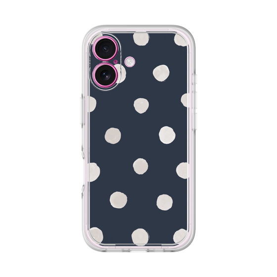 Premium Panel［ Watercolor Dots Retro Color - Navy ］