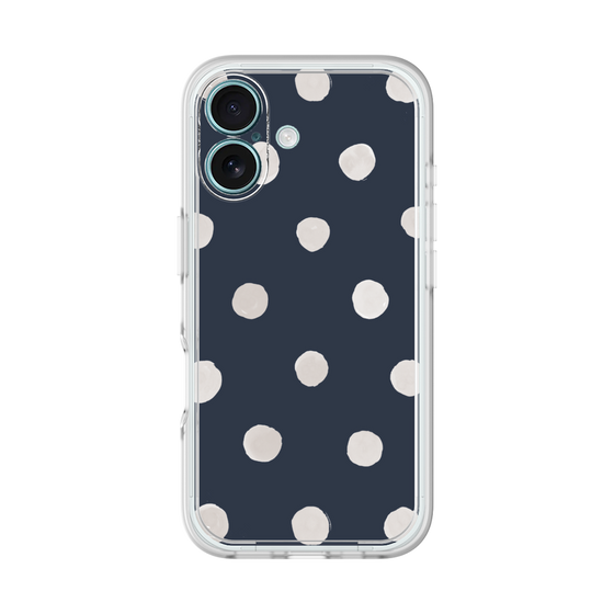 Premium Panel［ Watercolor Dots Retro Color - Navy ］