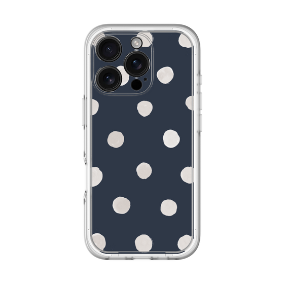 Premium Panel［ Watercolor Dots Retro Color - Navy ］