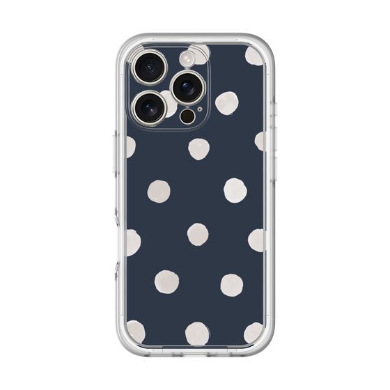 Premium Panel［ Watercolor Dots Retro Color - Navy ］