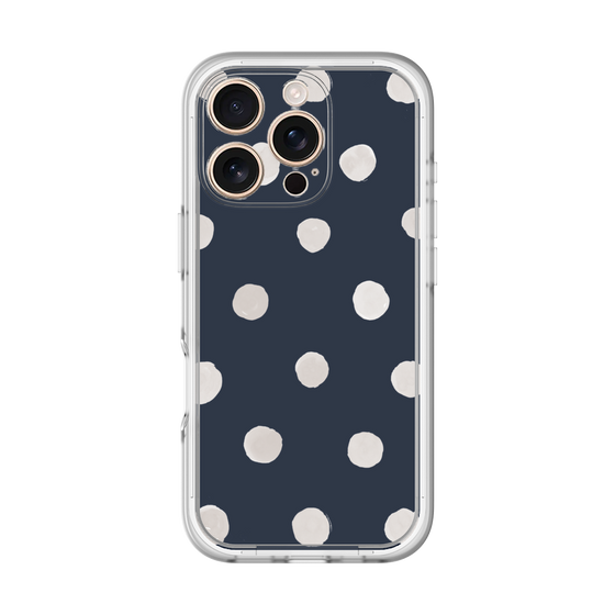 Premium Panel［ Watercolor Dots Retro Color - Navy ］
