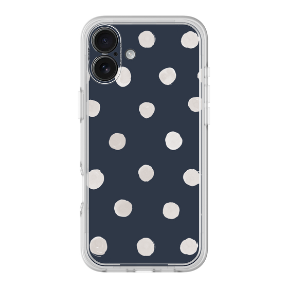 Premium Panel［ Watercolor Dots Retro Color - Navy ］