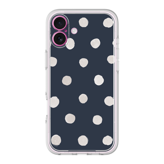Premium Panel［ Watercolor Dots Retro Color - Navy ］