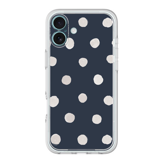 Premium Panel［ Watercolor Dots Retro Color - Navy ］