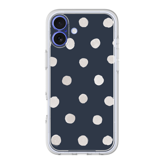 Premium Panel［ Watercolor Dots Retro Color - Navy ］