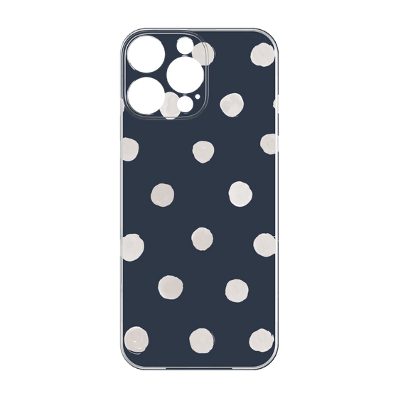 Premium Panel［ Watercolor Dots Retro Color - Navy ］
