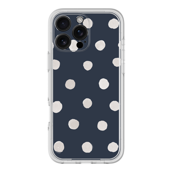 Premium Panel［ Watercolor Dots Retro Color - Navy ］