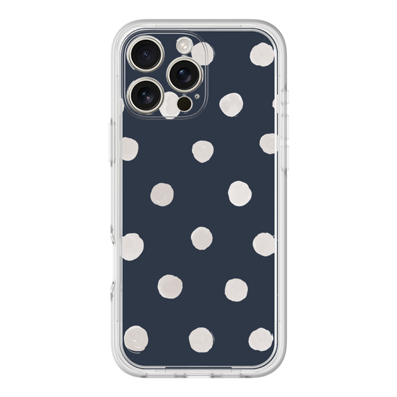Premium Panel［ Watercolor Dots Retro Color - Navy ］