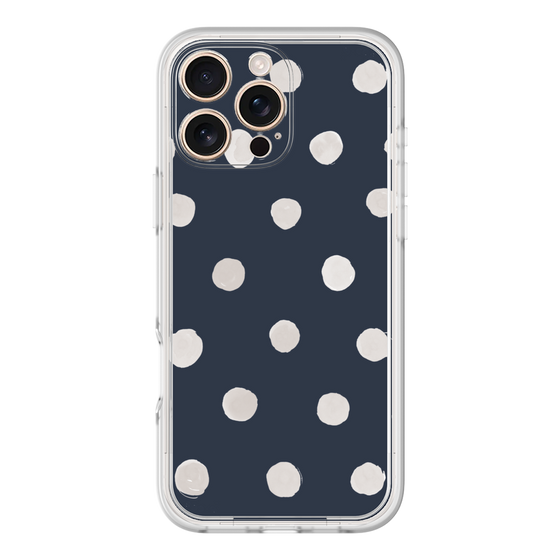 Premium Panel［ Watercolor Dots Retro Color - Navy ］