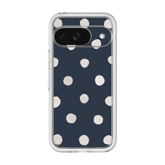 Premium Panel［ Watercolor Dots Retro Color - Navy ］