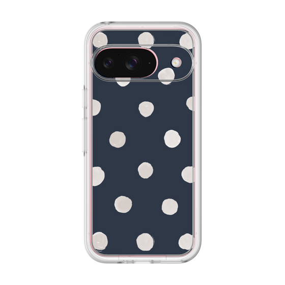 Premium Panel［ Watercolor Dots Retro Color - Navy ］