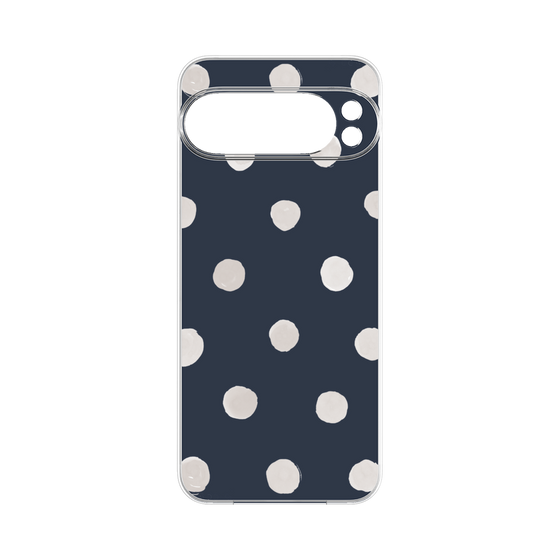 Premium Panel［ Watercolor Dots Retro Color - Navy ］