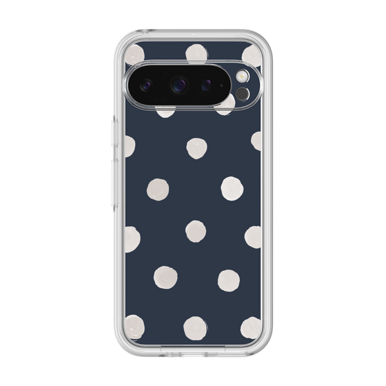 Premium Panel［ Watercolor Dots Retro Color - Navy ］