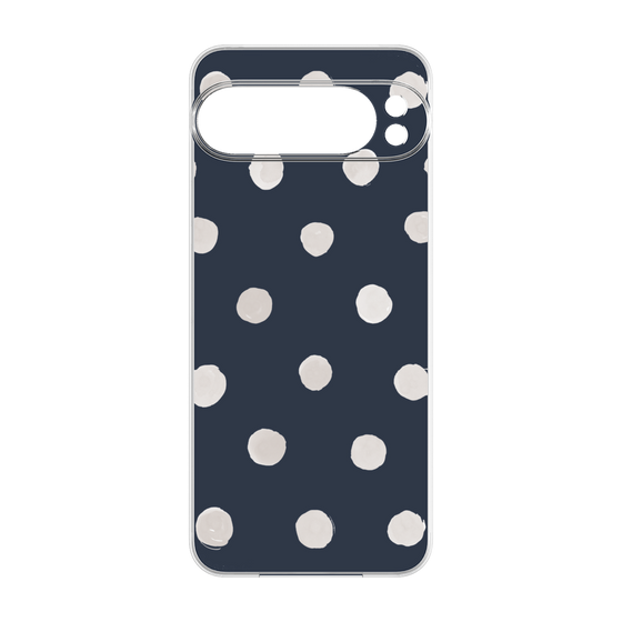 Premium Panel［ Watercolor Dots Retro Color - Navy ］