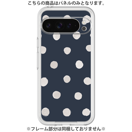 Premium Panel［ Watercolor Dots Retro Color - Navy ］