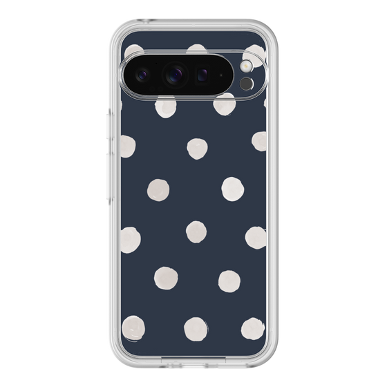 Premium Panel［ Watercolor Dots Retro Color - Navy ］
