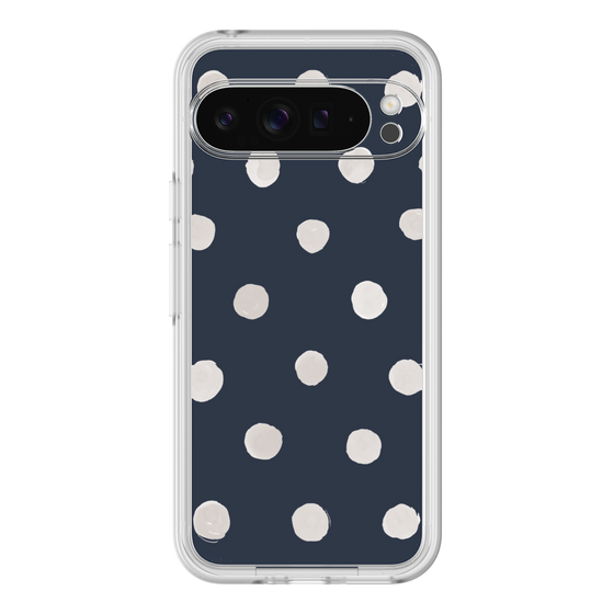 Premium Panel［ Watercolor Dots Retro Color - Navy ］
