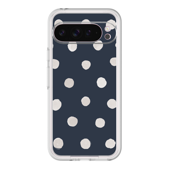 Premium Panel［ Watercolor Dots Retro Color - Navy ］