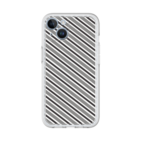 Premium Panel［ Small Stripe - Gray × Black ］