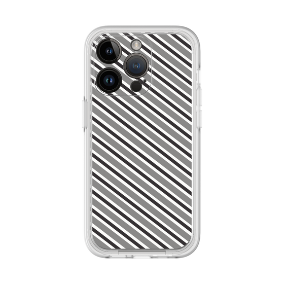 Premium Panel［ Small Stripe - Gray × Black ］