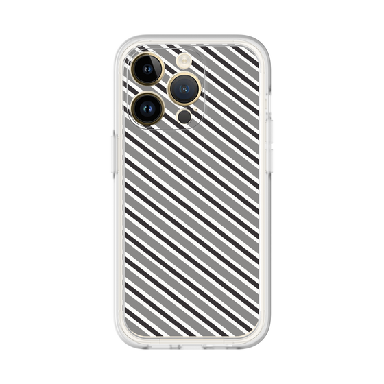 Premium Panel［ Small Stripe - Gray × Black ］