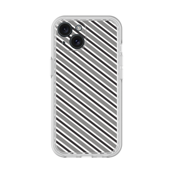 Premium Panel［ Small Stripe - Gray × Black ］