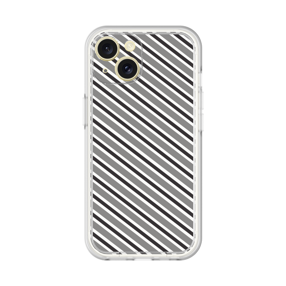 Premium Panel［ Small Stripe - Gray × Black ］