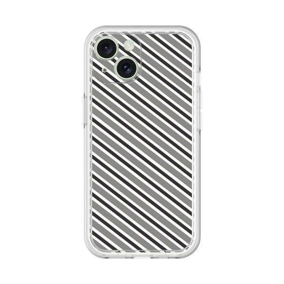 Premium Panel［ Small Stripe - Gray × Black ］