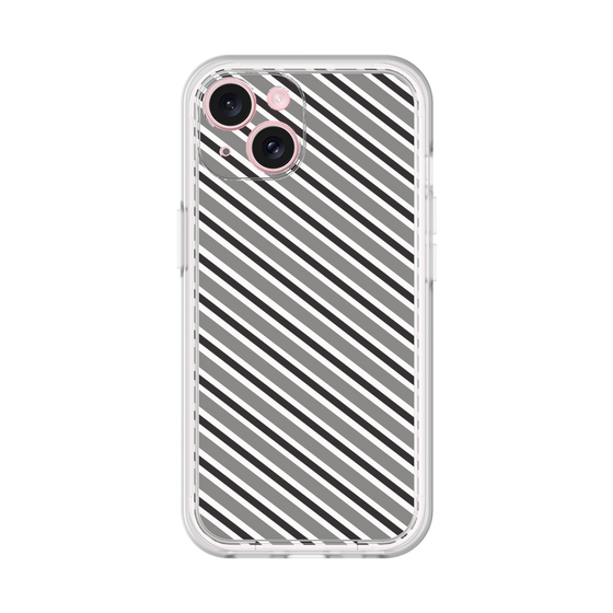 Premium Panel［ Small Stripe - Gray × Black ］