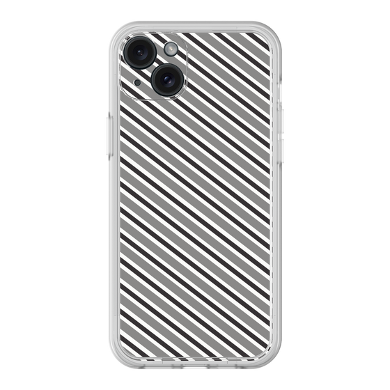 Premium Panel［ Small Stripe - Gray × Black ］
