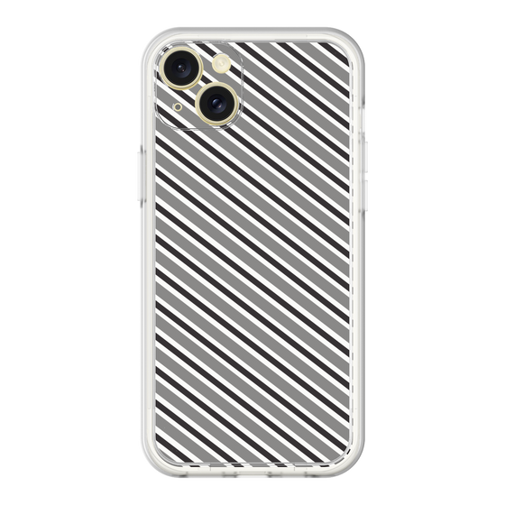 Premium Panel［ Small Stripe - Gray × Black ］